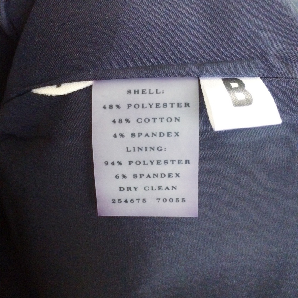 Ann Taylor Navy Button Front Pencil Skirt - Picture 5 of 5